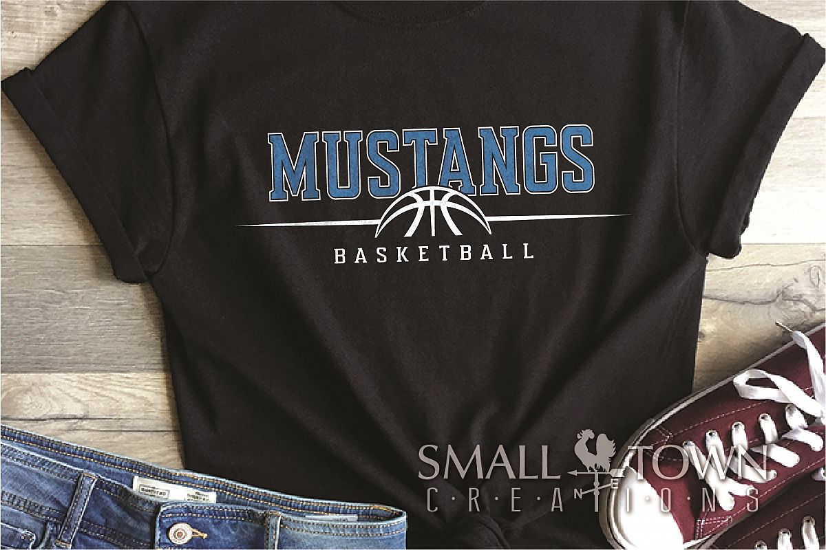 Mustang, Mustang Basketball Team, Sport, PRINT, CUT & DESIGN example image 1