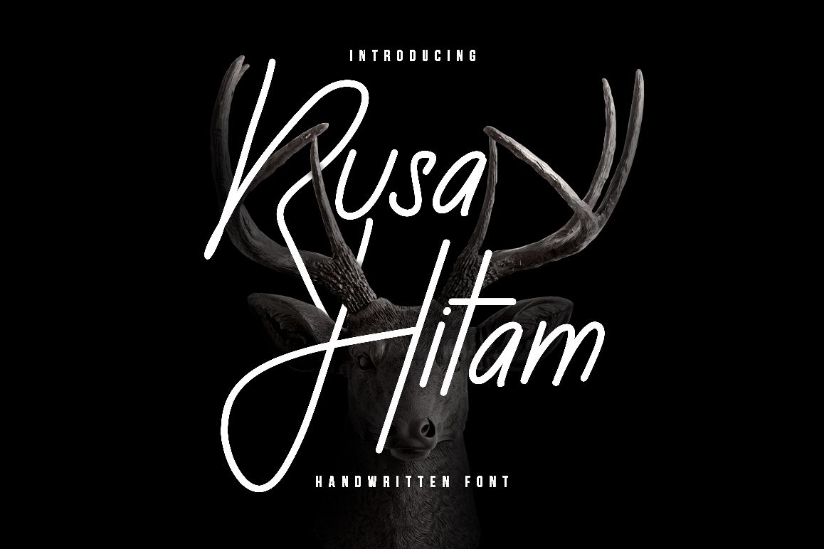 Rusa Hitam Font example image 1
