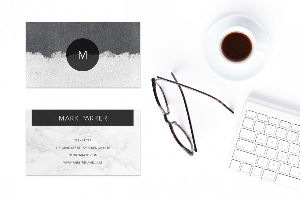 Modern Pattern Texture Beautiful Professional Art Business Card example image 1