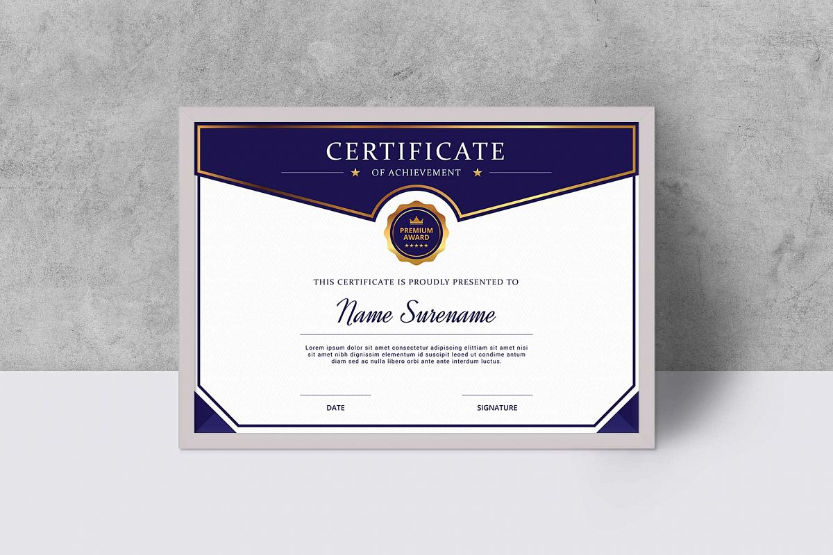 Certificate example image 1