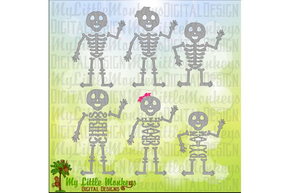 Skeleton family Easy to Personalize example image 1