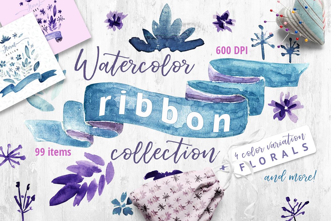 Watercolor Ribbon Collection example image 1