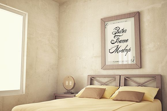 Interior poster frame mock-up example image 1