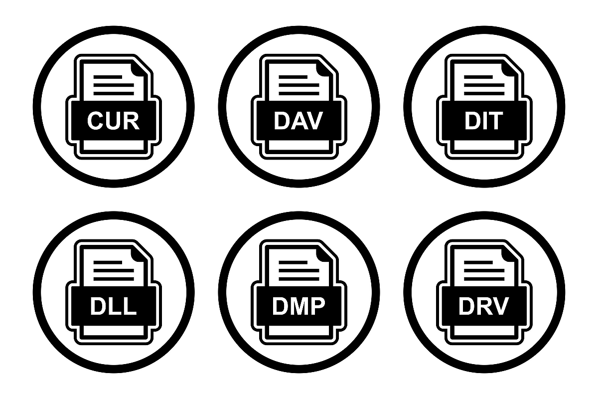 Set Of File Formats Icons example image 1
