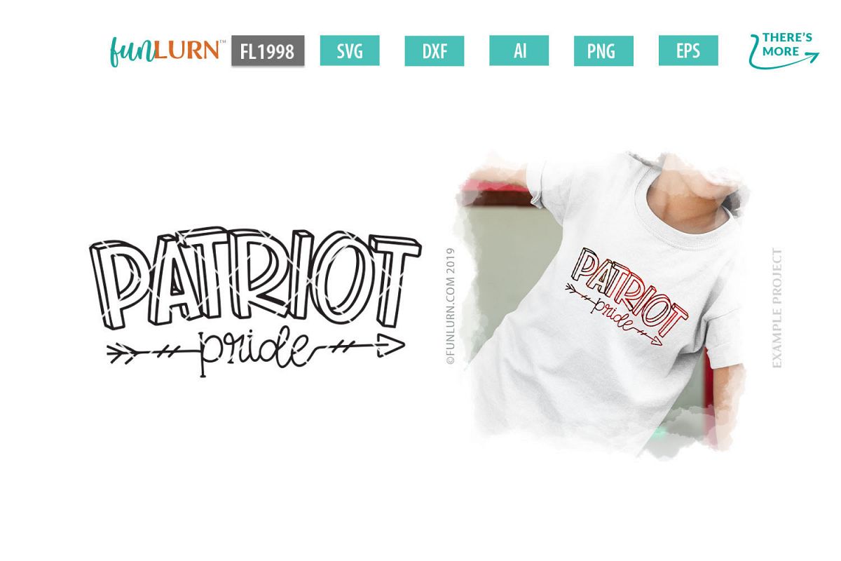 Patriot Pride Team SVG Cut File example image 1