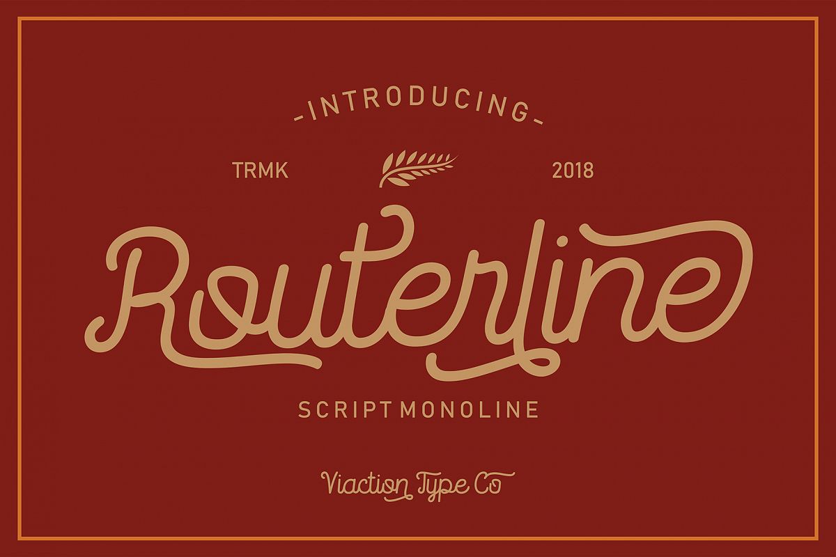 Routerline - 4 Style Font example image 1