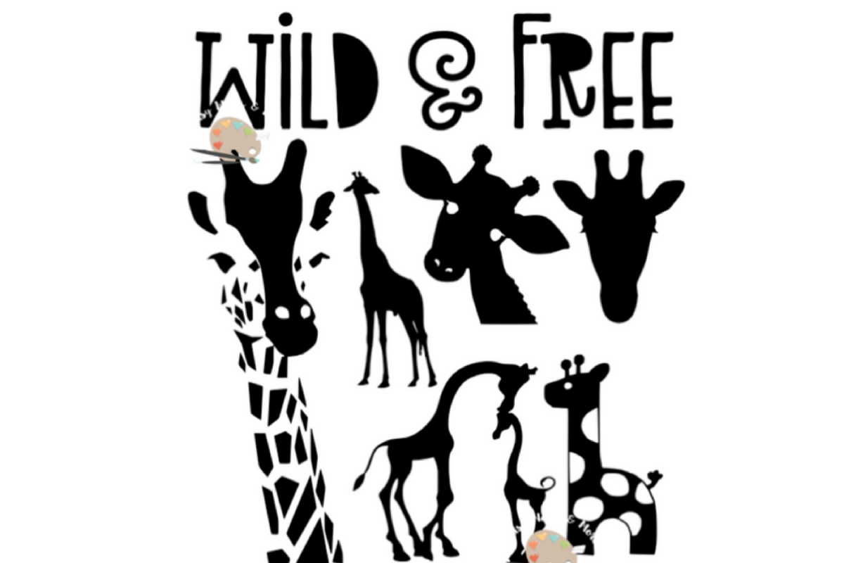 Download Giraffes bundle svg Wild and Free Giraffe silhouette svg ...