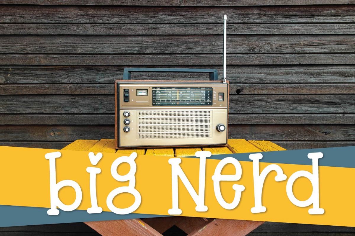 Big Nerd - A Silly Hand Lettered Serif Font example image 1