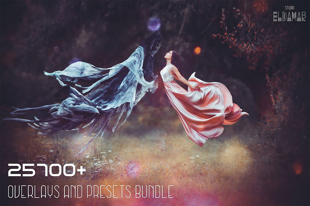25700 Photo Overlays and Lightroom Presets Bundle example image 1