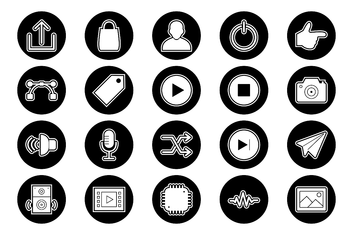 Set Of Multimedia Icons example image 1