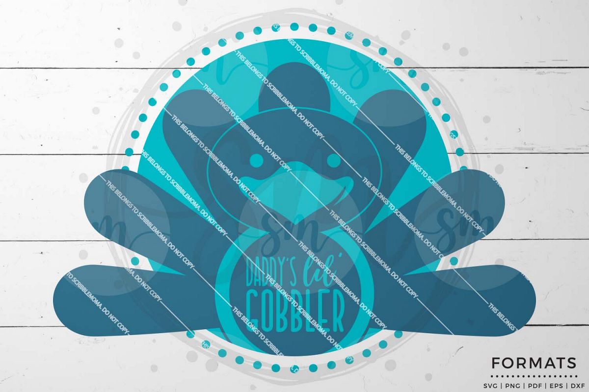 Daddy's Little Gobbler SVG - Thanksgiving svg example image 1
