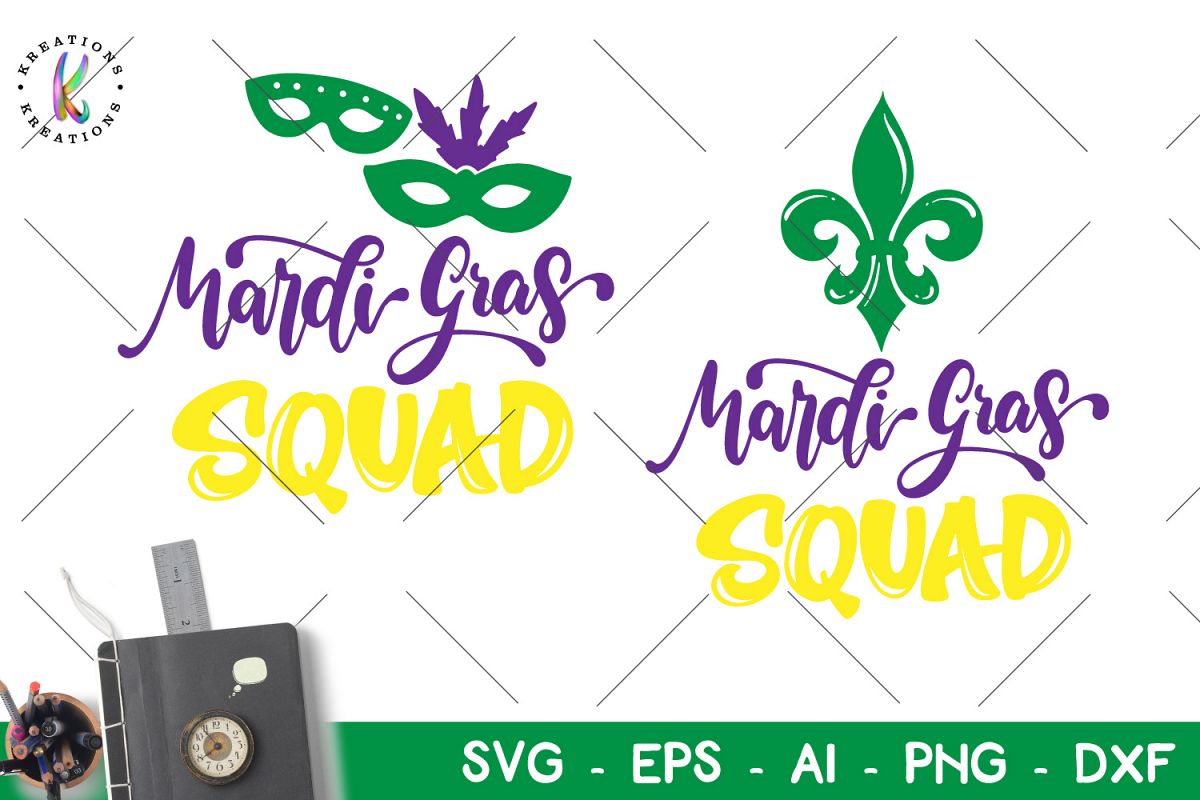 Mardi Gras Squad svg Mardi Gras svg example image 1