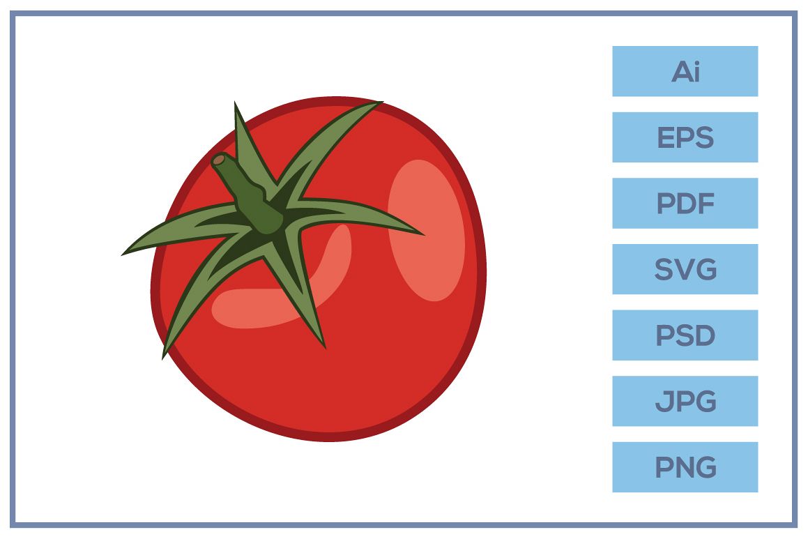 Vector of Tomato design example image 1