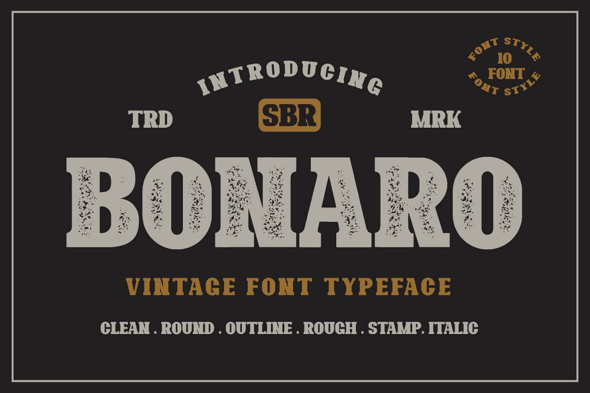 10 Font - Bonaro Font Family example image 1