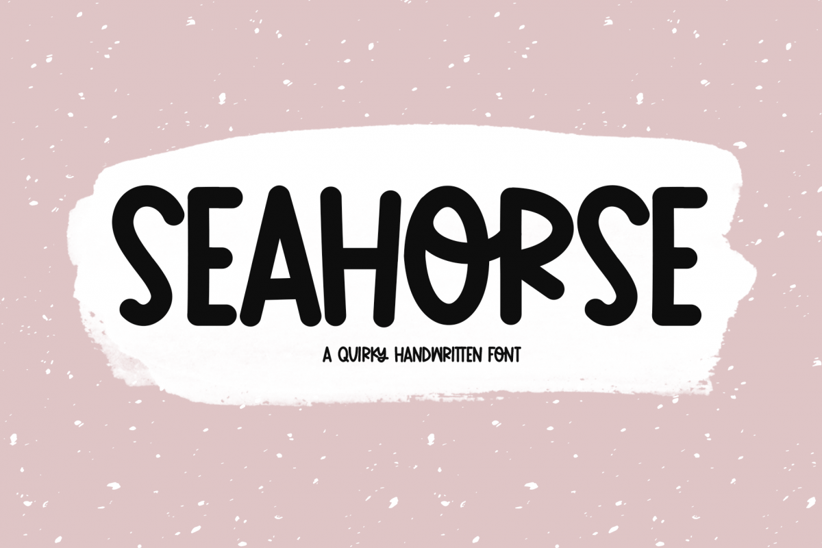Seahorse - A Fun & Quirky Handwritten Font example image 1