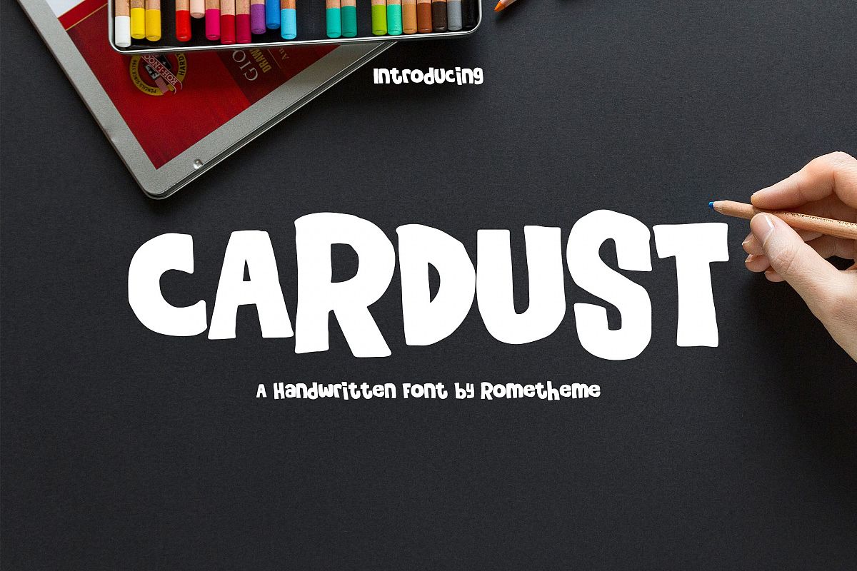 Cardust - Fun Font example image 1