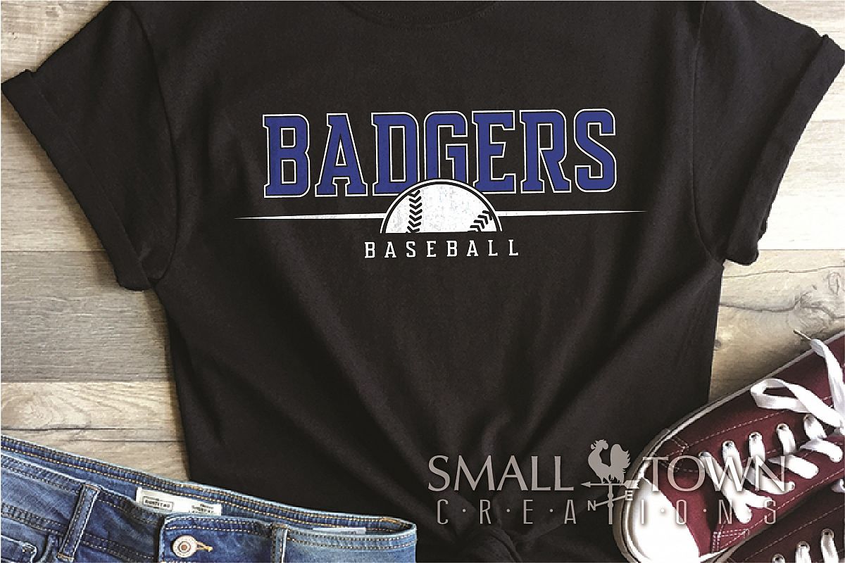 Badger, Badger Baseball Team, Sport, PRINT, CUT & DESIGN example image 1