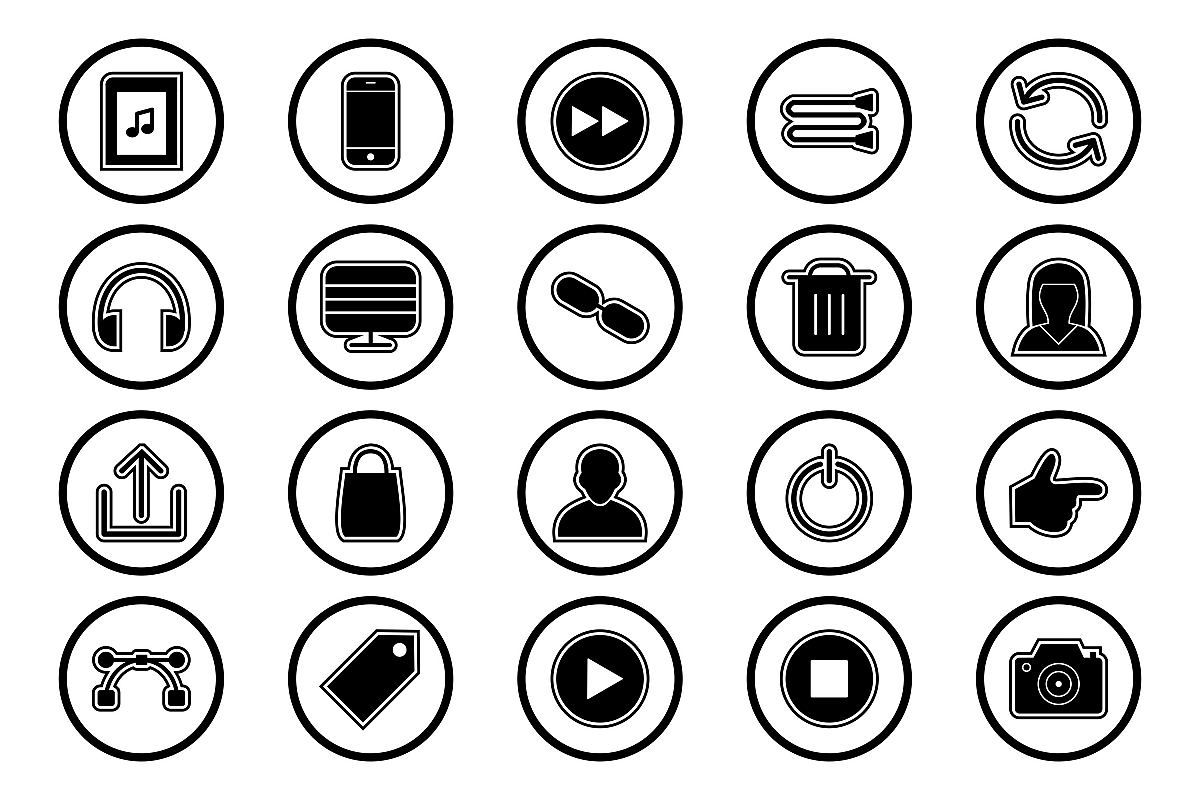 Set Of Multimedia Icons example image 1