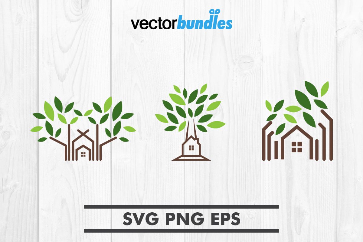 Tree house clip art svg example image 1