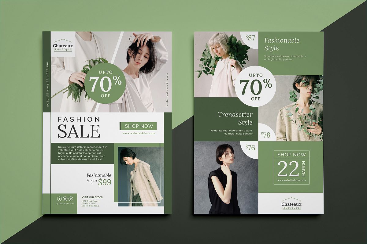 Fashion flyer template example image 1