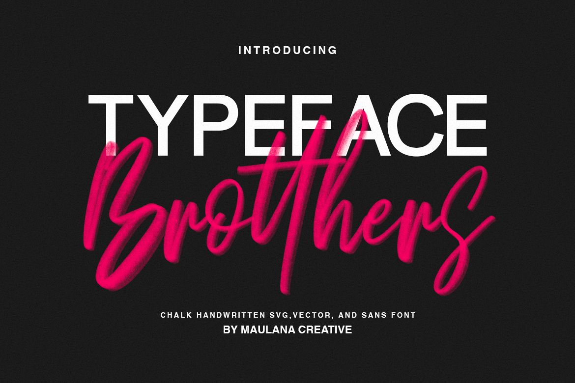 Brotthers - SVG Brush Free Sans Font example image 1