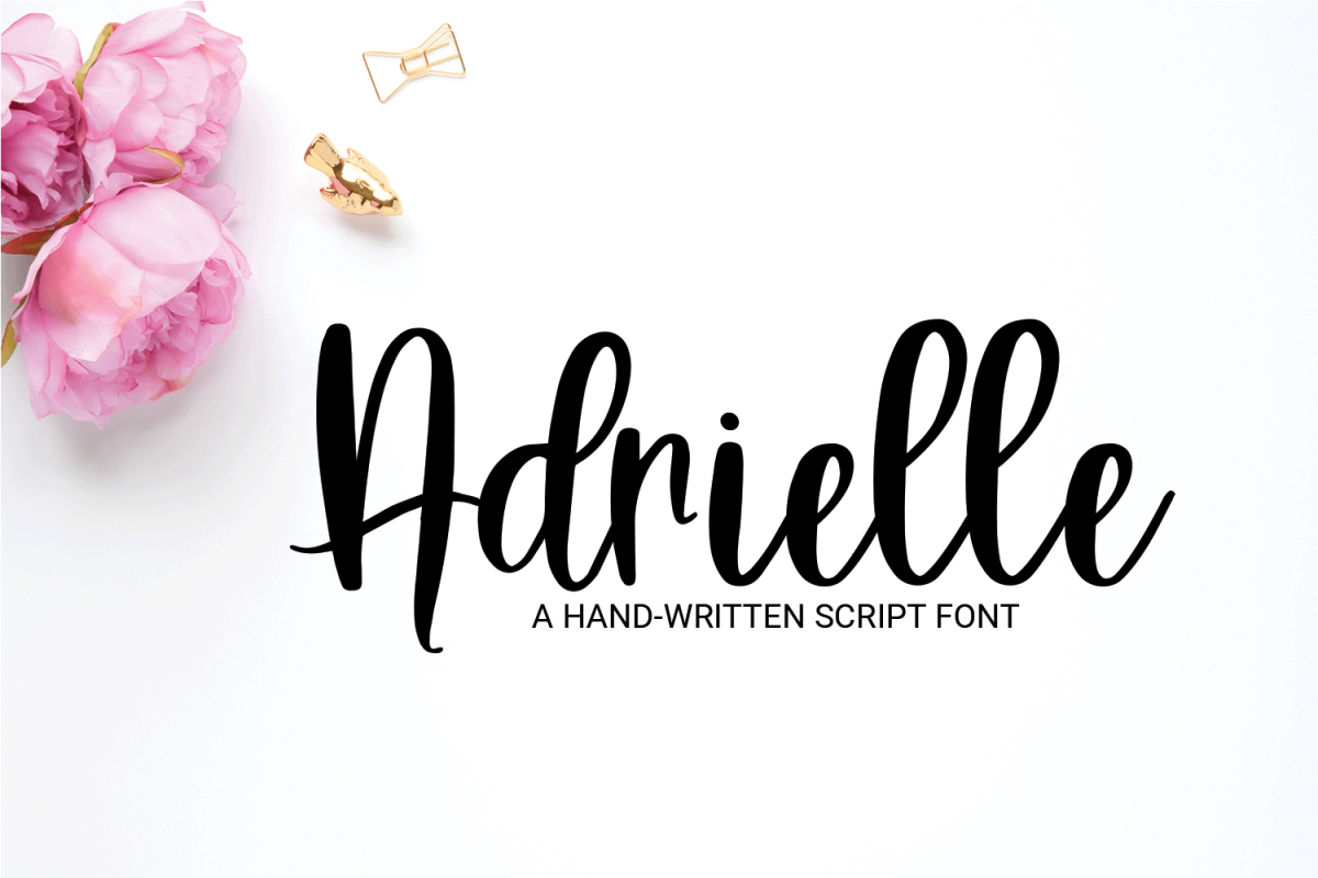 Adrielle - A Hand-Written Script Font example image 1
