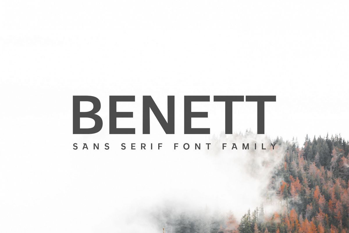 Benett Sans Serif Font Family example image 1