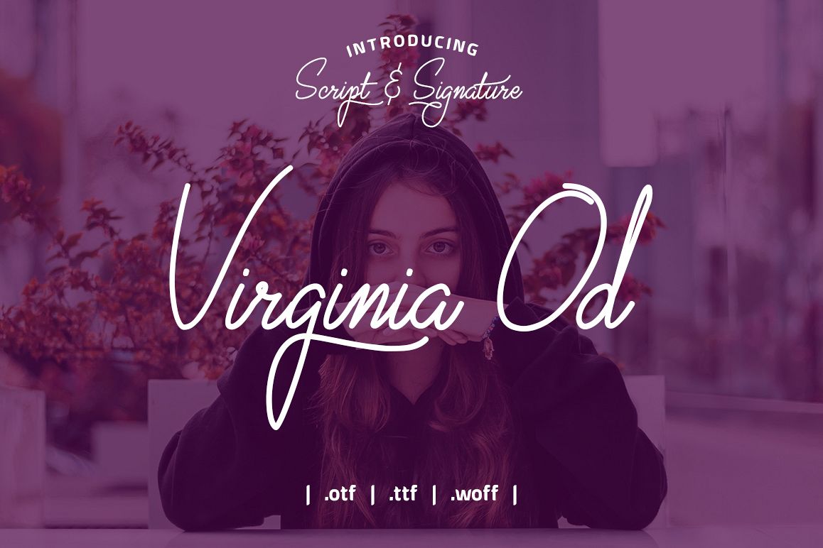 Virginia Od Script Font example image 1