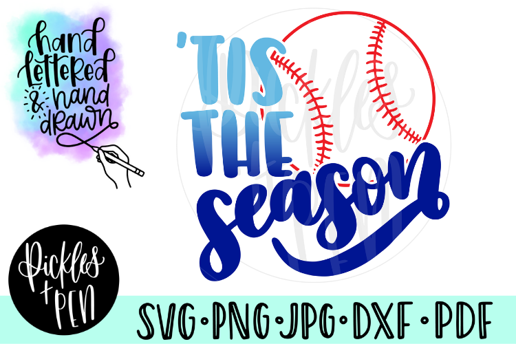 Baseball SVG - Tis The Season - Baseball Season example image 1