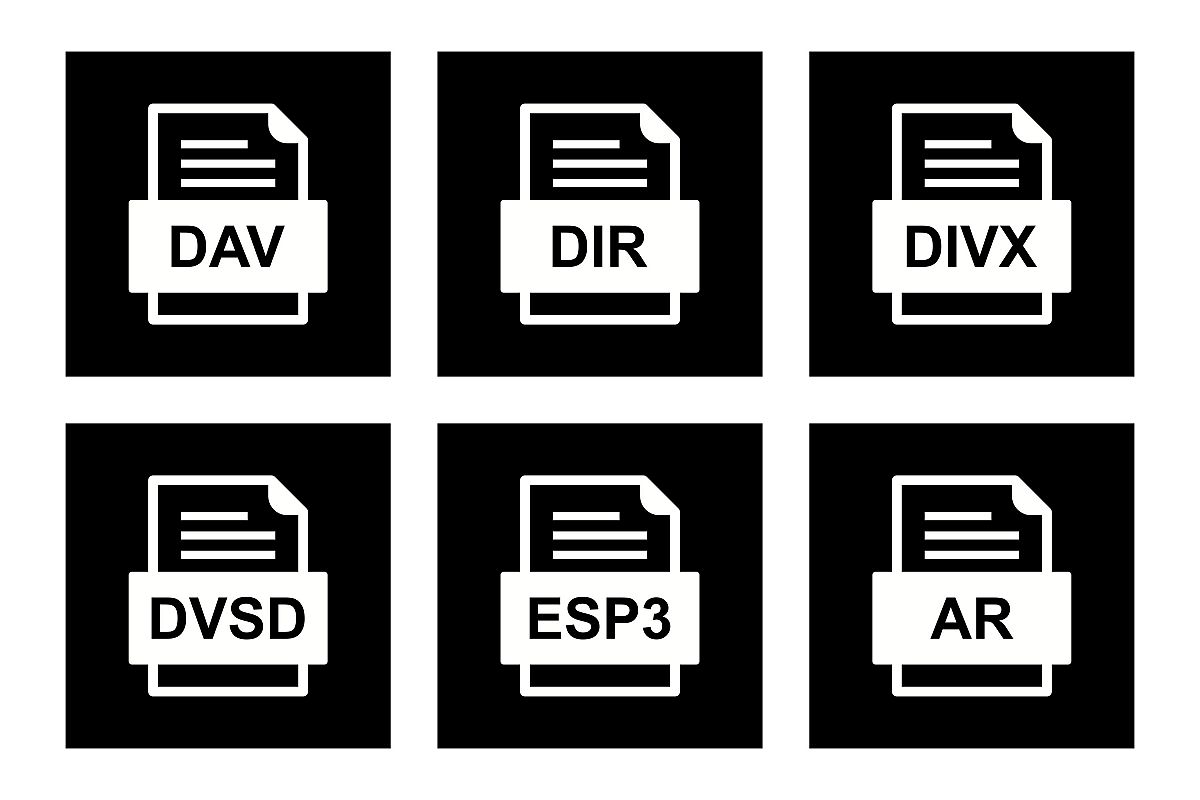 Set Of File Formats Icons example image 1