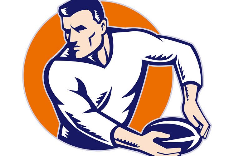 rugby player running with ball example image 1