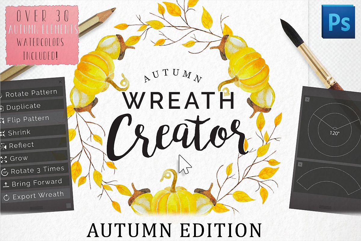 Autumn Wreath Creator example image 1