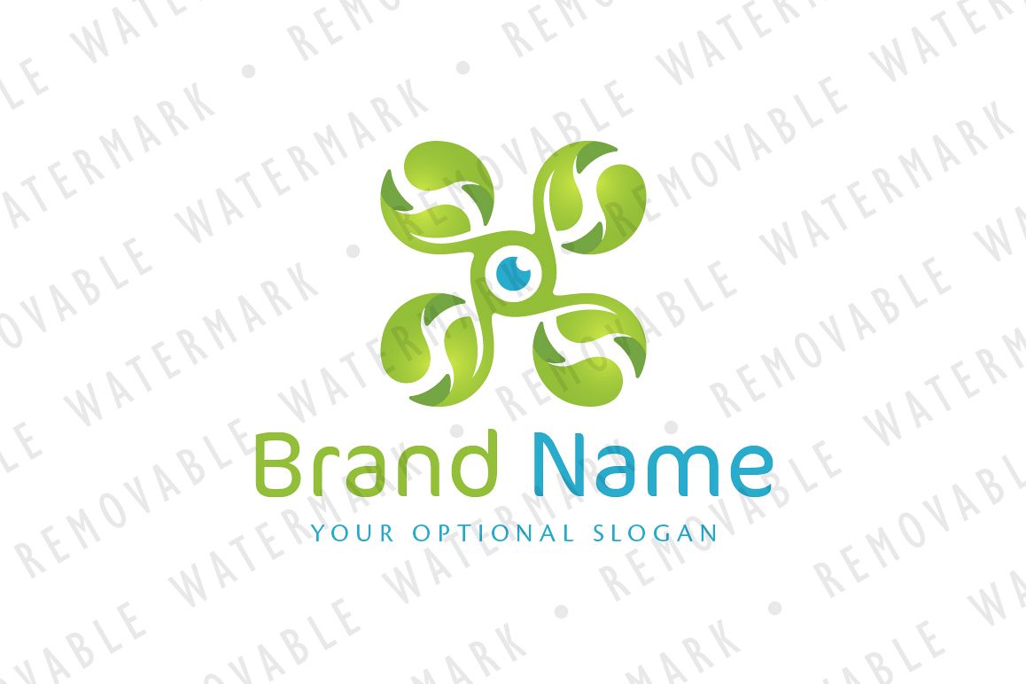 Green Drone Logo example image 1