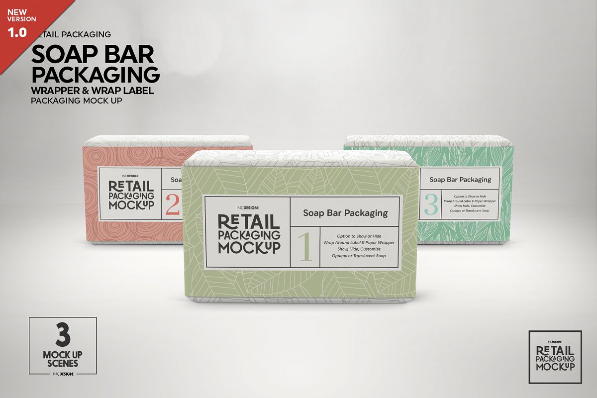 Retail Soap Bar Packaging Mockup