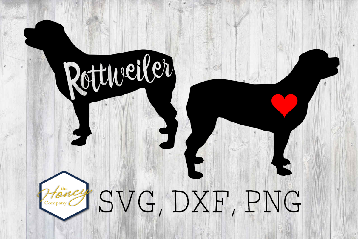 Rottweiler SVG PNG DXF Dog Breed Lover Cut File Clipart example image 1