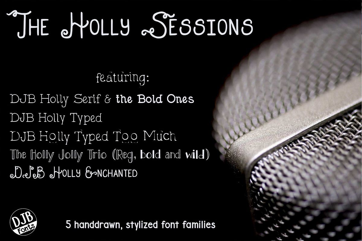 DJB Holly Sessions Font Bundle example image 1
