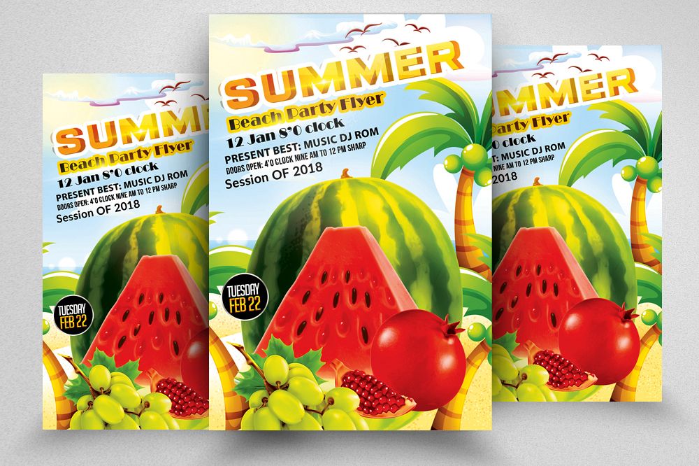 Summer Picnic Fun Party Flyer example image 1
