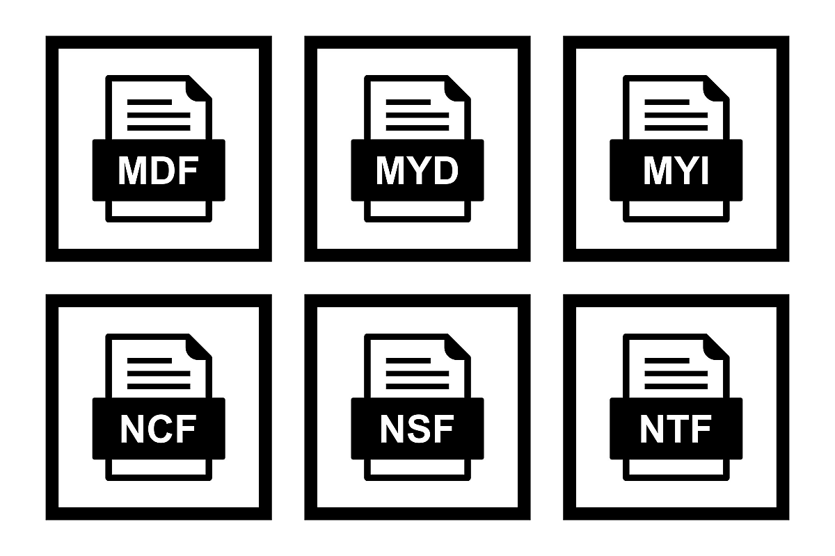 Set Of File Formats Icons example image 1