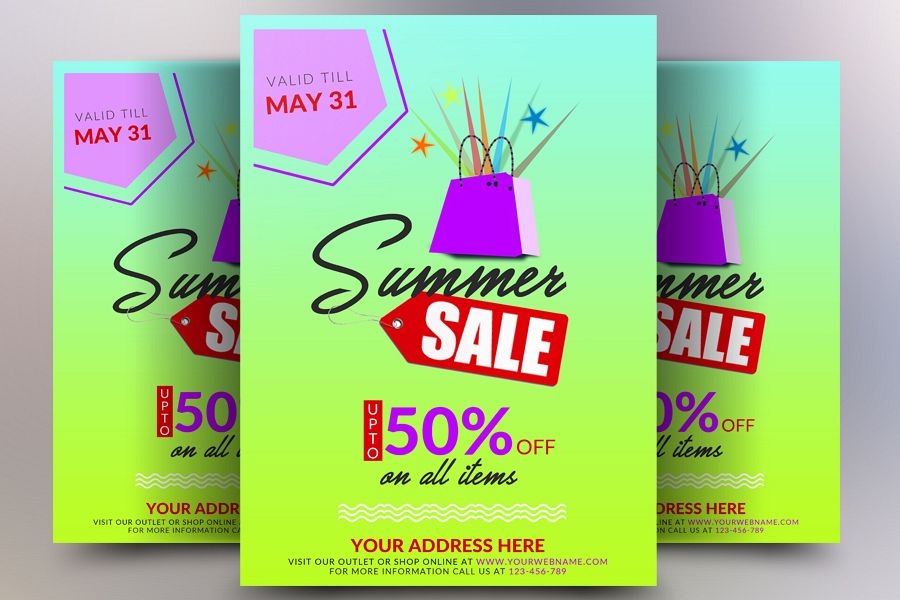 Summers Sale Flyer example image 1