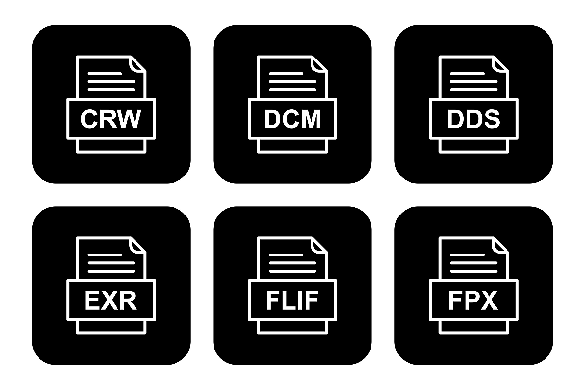 Set Of File Formats Icons example image 1