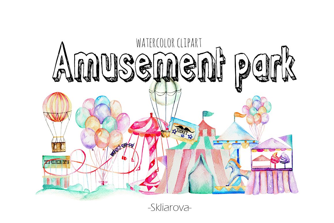 Amusement park clip art example image 1