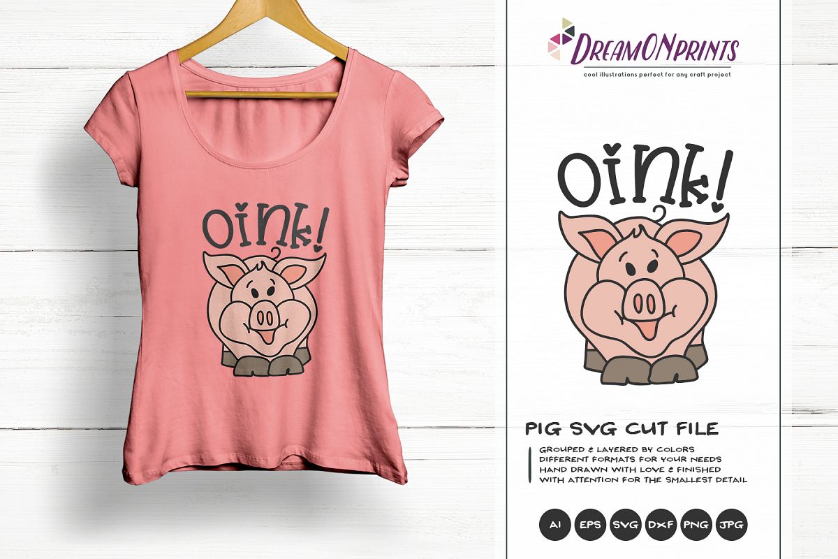 Pig SVG Cut Files - Farm SVG example image 1