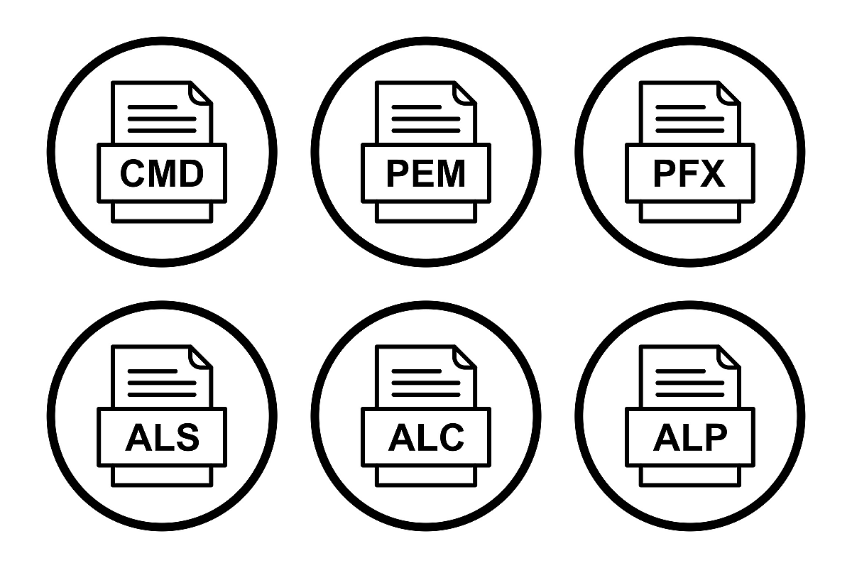 Set Of File Formats Icons example image 1