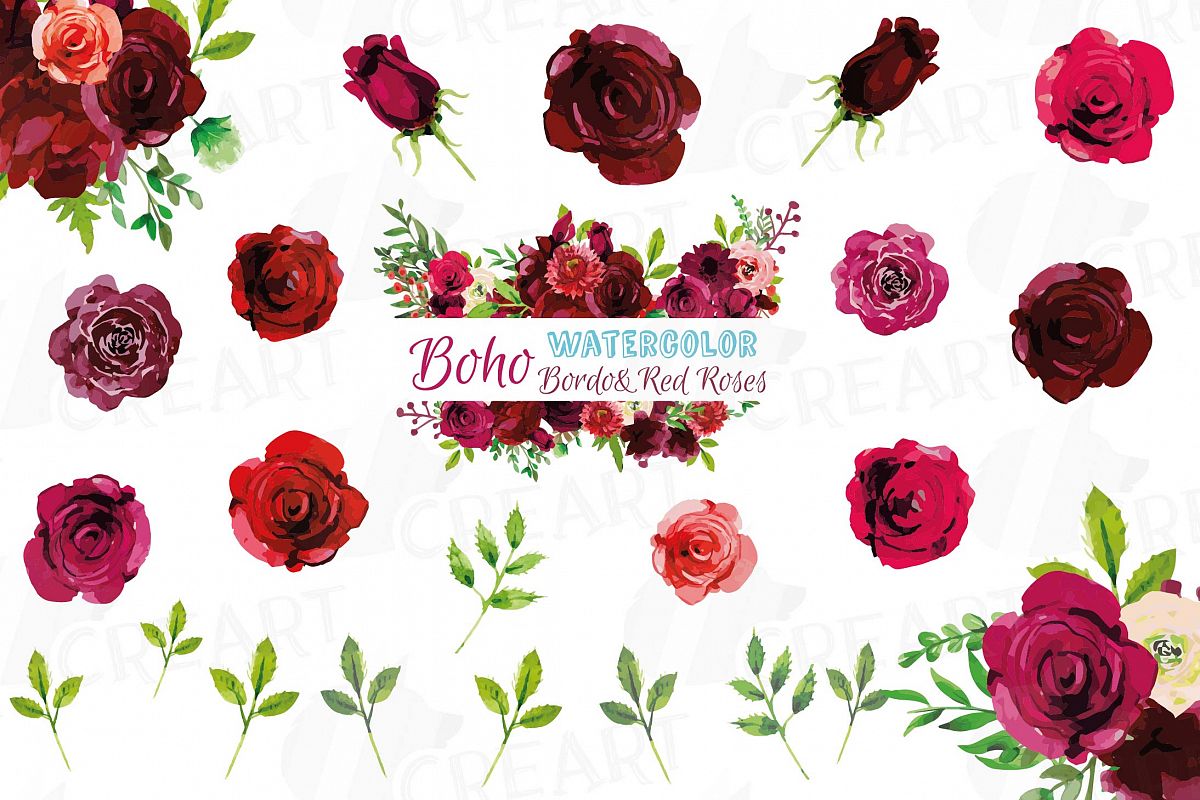 Images Of Burgundy Rose Clip Art