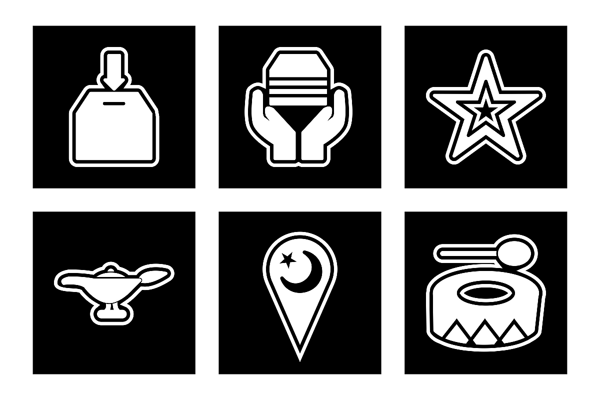 Set Of Ramadan Icons example image 1