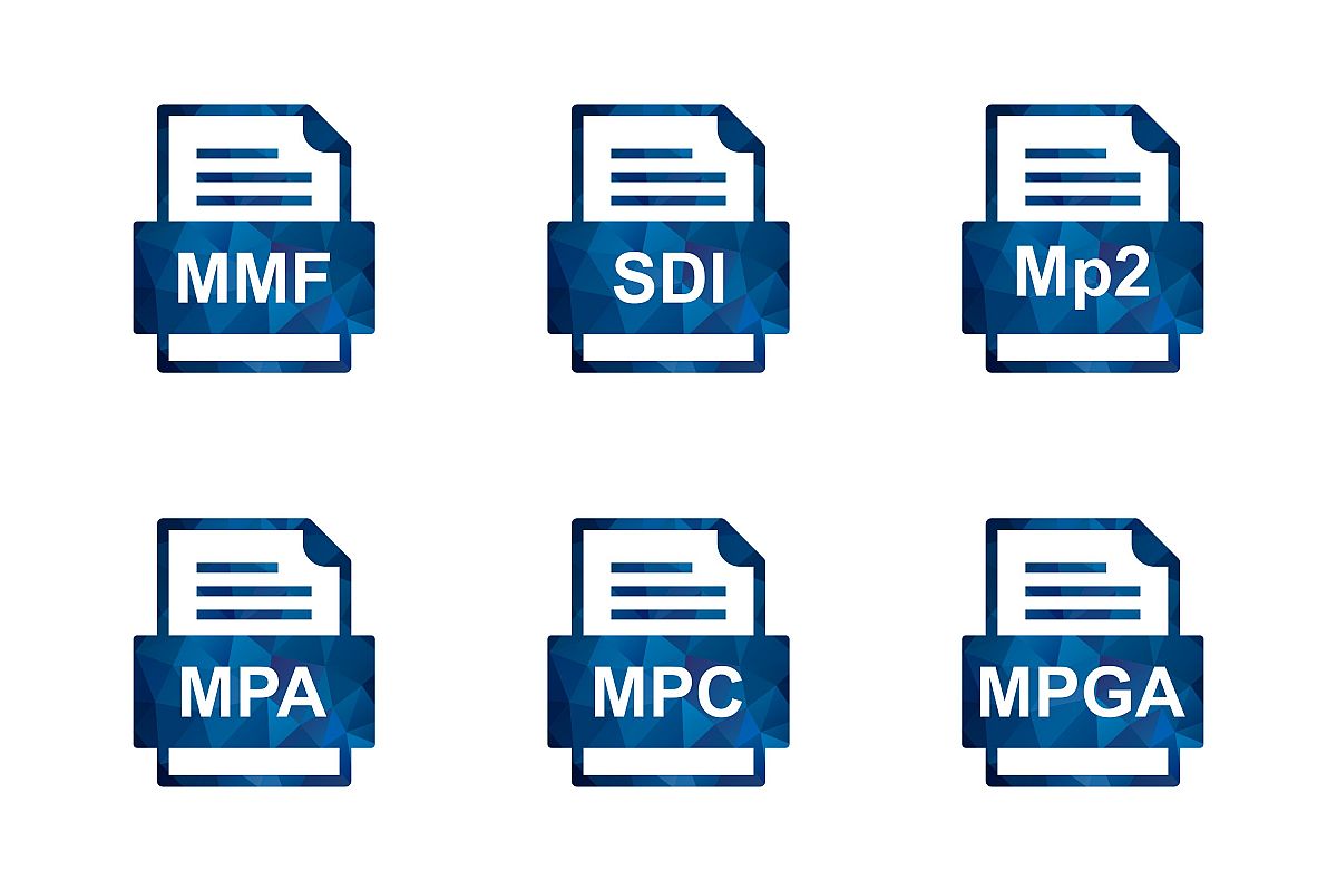Set Of File Formats Icons example image 1