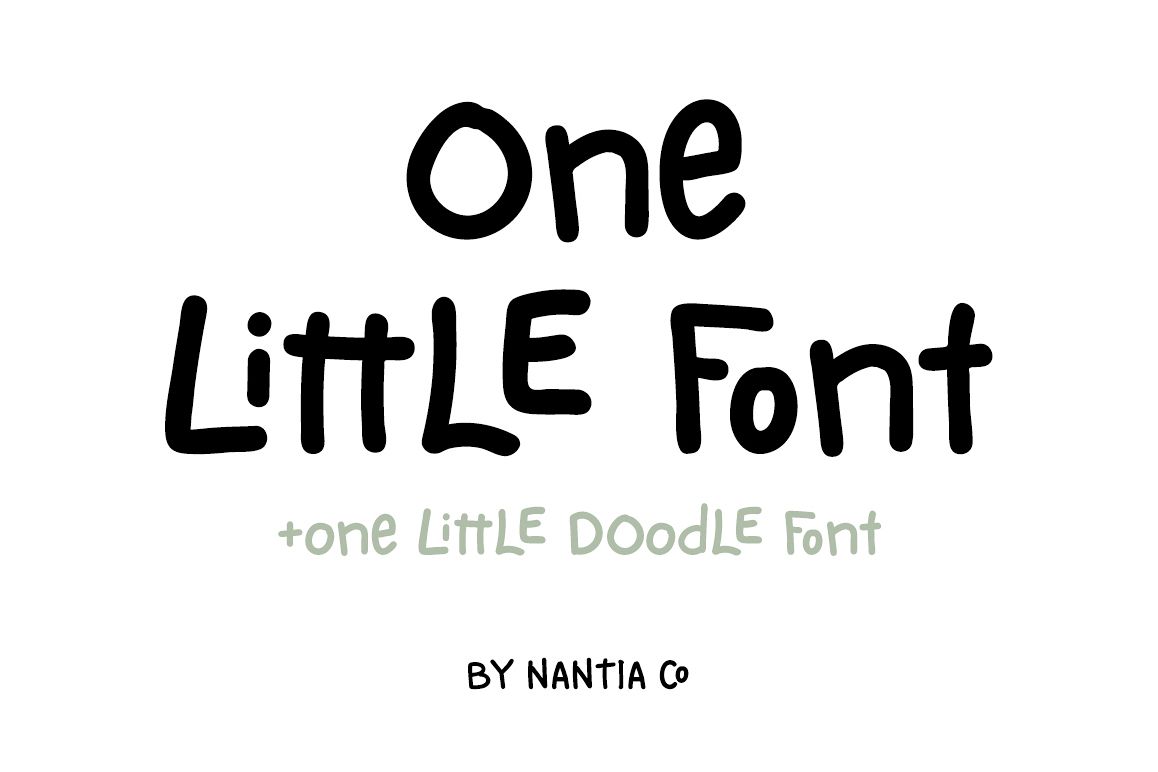 One Little Font example image 1