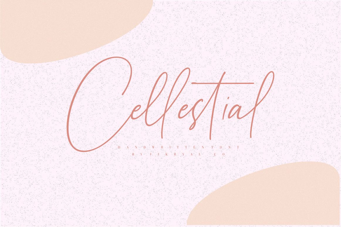 Cellestial // Handwritten Font example image 1