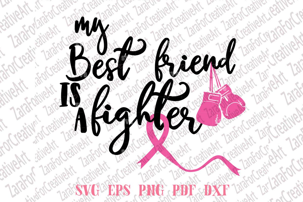 My Best Friend Is A Fighter SVG example image 1