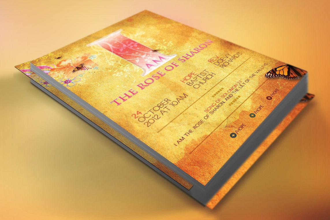 Rose of Sharon Church Flyer Template example image 1